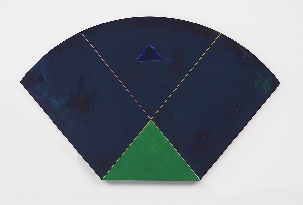 'VIEW_3A_08', 2019. Pigment and acrylic on wood. 25.5 × 36 inches.